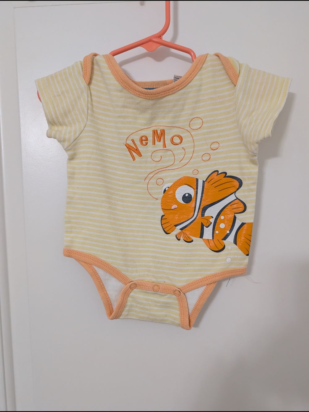 Y2K Disney Finding Nemo Striped Bodysuit